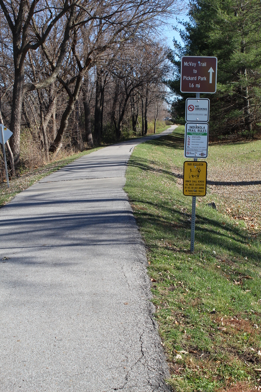 Looking east on McVay Trail